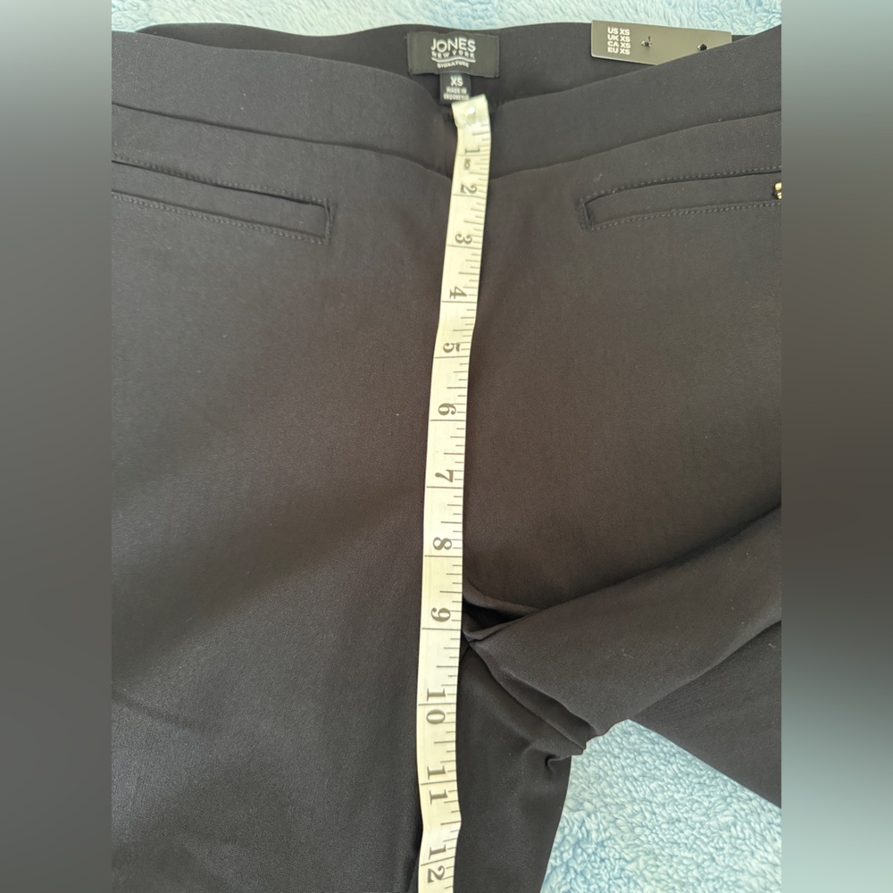 NWT Jones New York Women's Black Slim Ankle Pull On Pants Size XS 29 Inseam - Picture 4 of 16